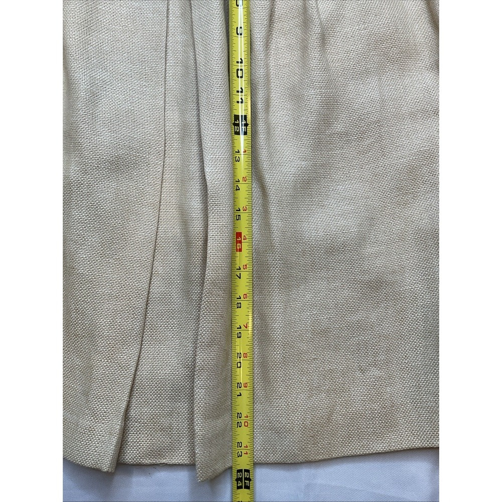 Tommy Hilfiger Linen Skirt Lined Pleated Spring Romantic Size 12 Preppy‎ - Picture 2 of 8